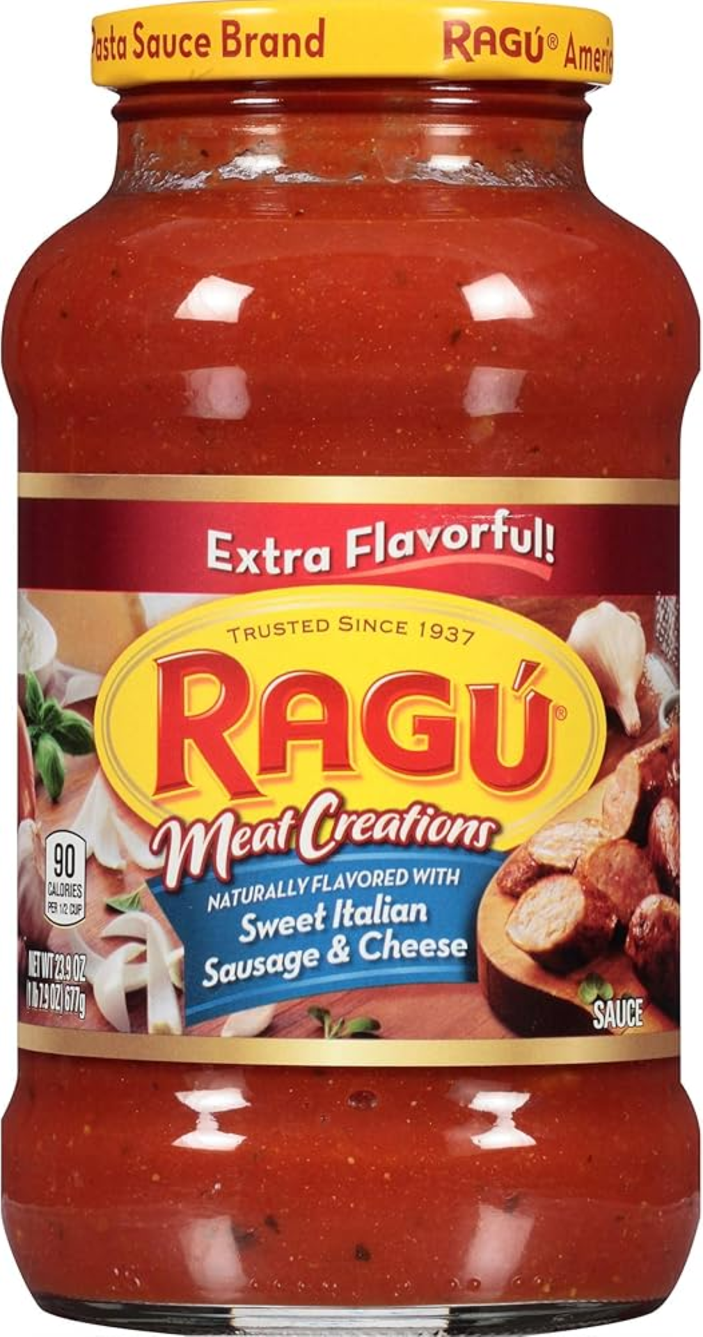 RAGU SWEET ITALIAN SAUCE & CHEESE 677G